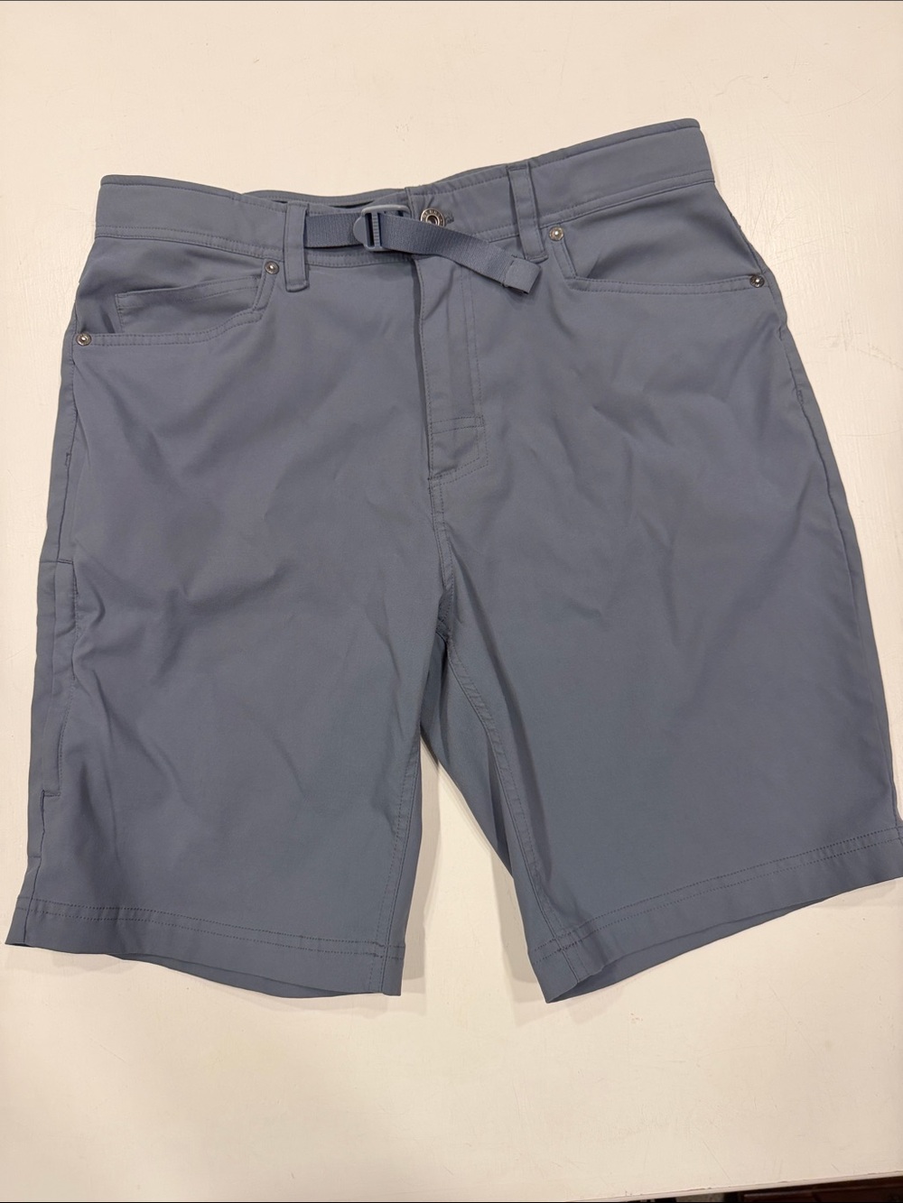 Gerry  Men's Gray Hybrid Shorts with Integrated Belt